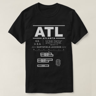 T-shirt Aéroport international d'Atlanta ATL USAA