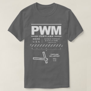 T-shirt Aéroport international de Portland PWM