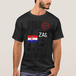 T-shirt Aéroport international de Zagreb Franjo Tuman
