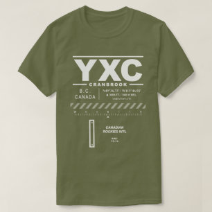 T-shirt Aéroport international des Rocheuses du Canada YXC