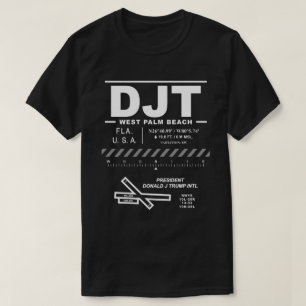 T-shirt Aéroport international President Donald J Trump DJ
