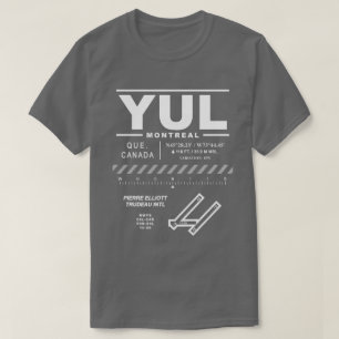 T-shirt Aéroport international Trudeau de Montréal YUL T-S