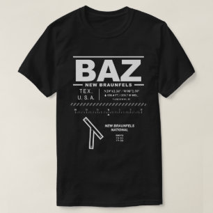 T-shirt Aéroport national de New Braunfels BAZ USAA