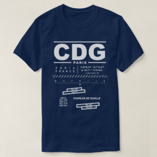 T-shirt Aéroport Paris Charles De Gaulle Tee - shirt :