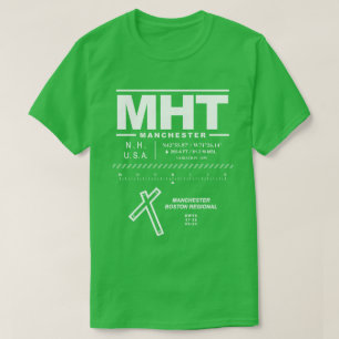 T-shirt Aéroport régional de Manchester-Boston MHT