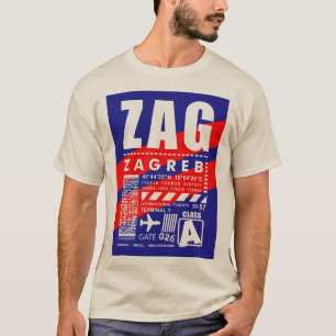 T-shirt Aéroport ZAG Zagreb