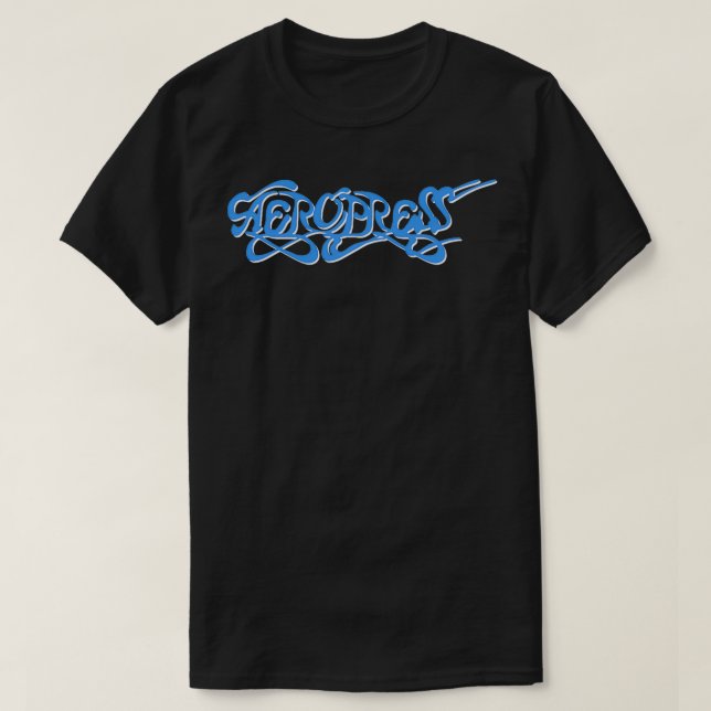 T-shirt Aeropress Blue Edition limitée (Design devant)