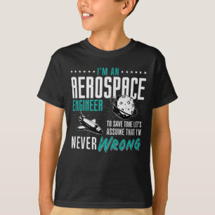 T-shirt Aérospatiale Je suis ingénieur aérospatial
