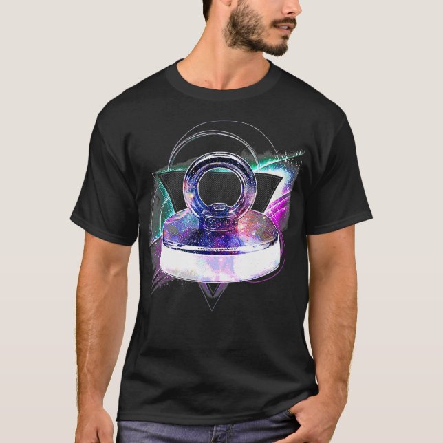 T-shirt Aesthetic Galaxy Magnet Fishing  (Devant)