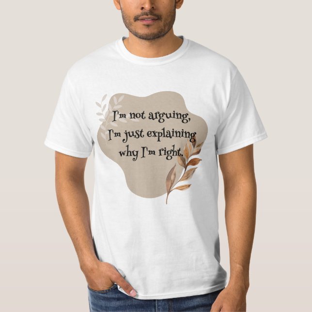 T-shirt Aesthetic Leaf Design (Devant)
