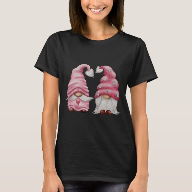 T-shirt Aesthetic Nk Gnome Valentines Day Decor For Women  (Devant)
