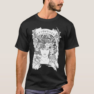 T-shirt Aesthetic Occult Witch Witchcraft Flowers Roses Wo
