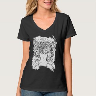 T-shirt Aesthetic Occult Witch Witchcraft Flowers Roses Wo