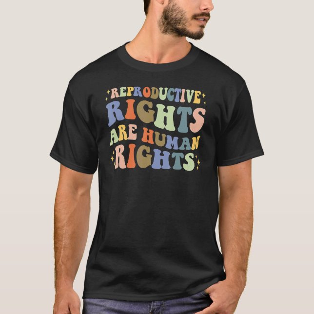 T-shirt Aesthetic Reproductive Rights Are Human Rights Fem (Devant)
