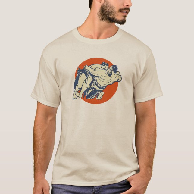 T-shirt Aesthetic Sumo Fight (Devant)