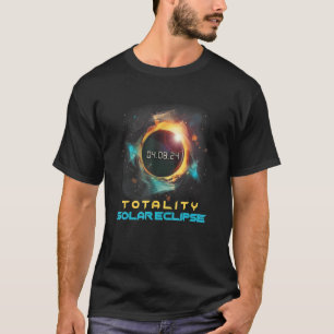 T-shirt Aesthétique coloré Total Solaire Eclipse 2024 Tota