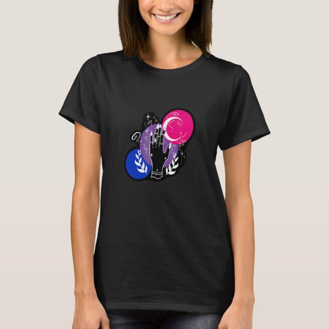 T-shirt Aeticon Bisexual Witchin Main Lgbtqia+ Pride (Devant)