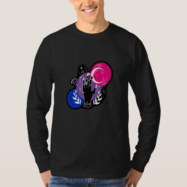T-shirt Aeticon Bisexual Witchin Main Lgbtqia+ Pride (Devant)