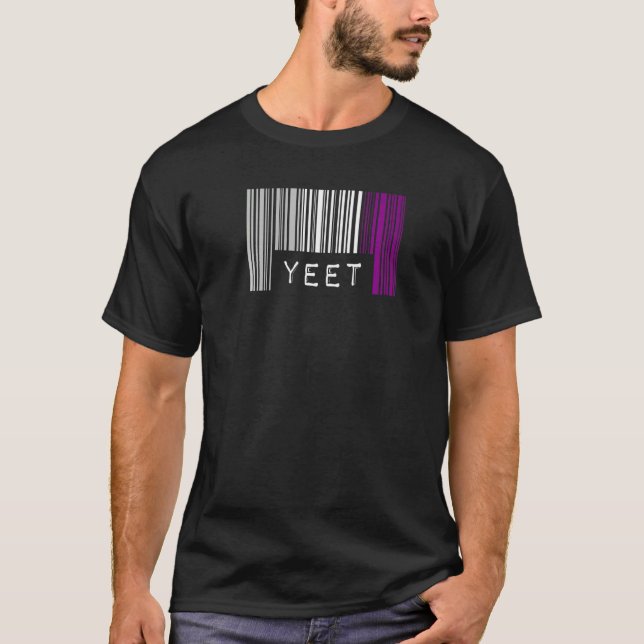 T-shirt Aexo Barcode Pride Yeet mème mignonne Ace esthétiq (Devant)