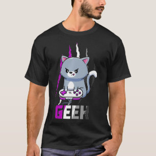 T-shirt Aexuel Geek Nerd Pride LGBT Vidéo Amateurs de jeu 