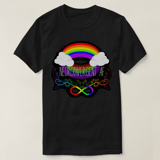 T-shirt AF neurodivergent (Design devant)