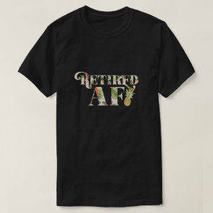 T-shirt AF retraitée   Chemise de retraite tropicale