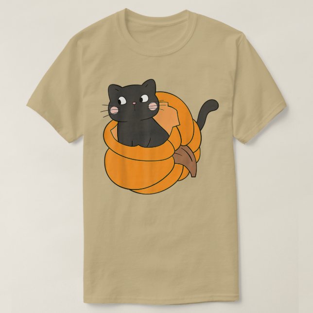 T-shirt Affaire Autumn Thanksgiving Cats lo (Design devant)