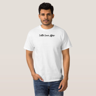 T-shirt Affaire de cœur avec le latte 