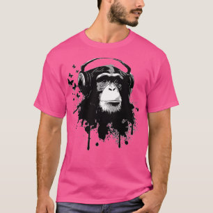 T-shirt Affaires Monkey munyuk ngrungokke musik
