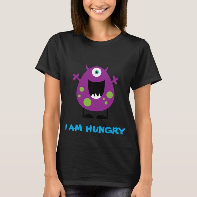 T-shirt affamé de monstre (Devant)