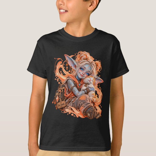 T-shirt Affection / Petit Ami / Pêche (Devant)