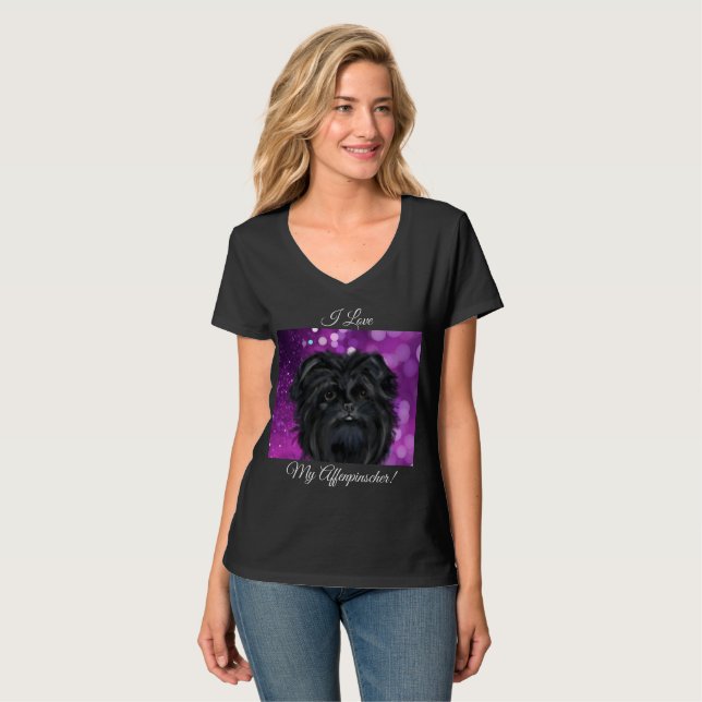 T-shirt Affenpinscher (Devant entier)