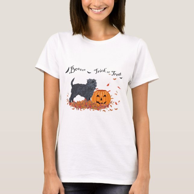 T-shirt Affenpinscher Halloween (Devant)