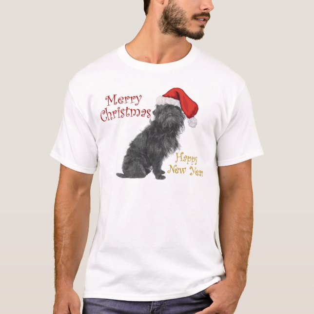 T-shirt Affenpinscher Noël (Devant)