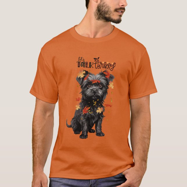 T-shirt Affenpinscher Parlons Turquie Drôle Amateur de chi (Devant)