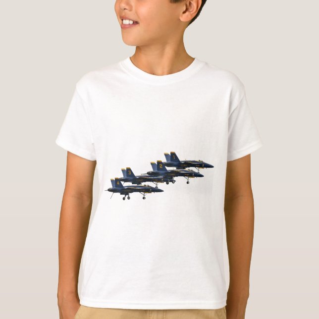T-shirt Affichage Angles bleus (Devant)