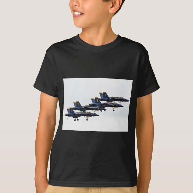 T-shirt Affichage Angles bleus (Devant)