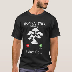 T-shirt Affichage de téléphone d'arbre en bonsaï L'arbre e