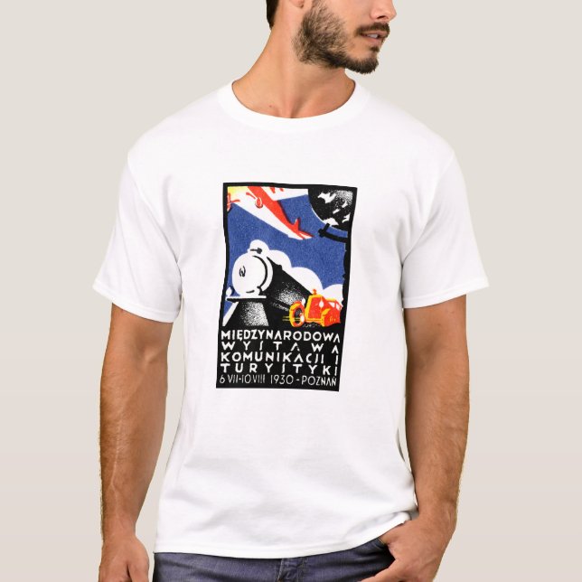 T-shirt Affiche 1930 d'expo de Poznan (Devant)