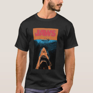T-shirt Affiche 50e anniversaire Jaws contraste orange 2 f