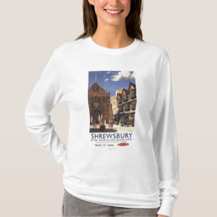 T-shirt Affiche britannique de chemins de fer de vieille