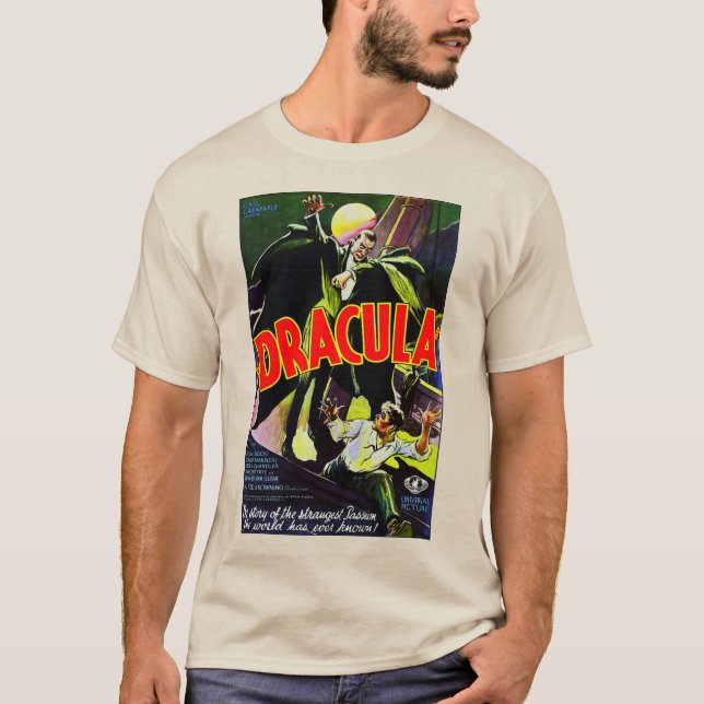 T-shirt affiche classique '1931' "Dracula" (Devant)