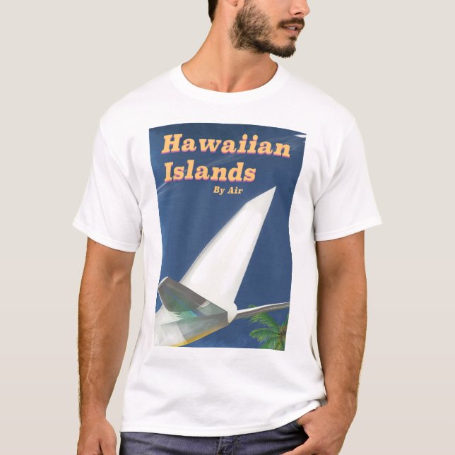 T-shirt Affiche commerciale des îles Hawaii (Devant)