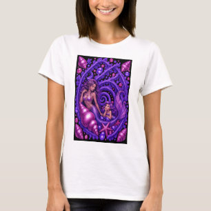 T-shirt Affiche d'art de rêve de mermaid de fantaisie viol