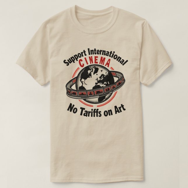 T-shirt Affiche d'art pour soutenir le cinéma internationa (Design devant)