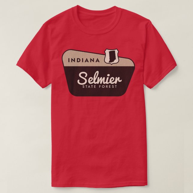 T-shirt Affiche de bienvenue de Selmier State Forest India (Design devant)