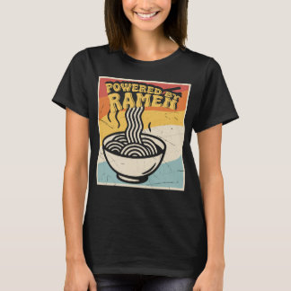 T-shirt Affiche de bol de nouilles rétro vintage alimentée