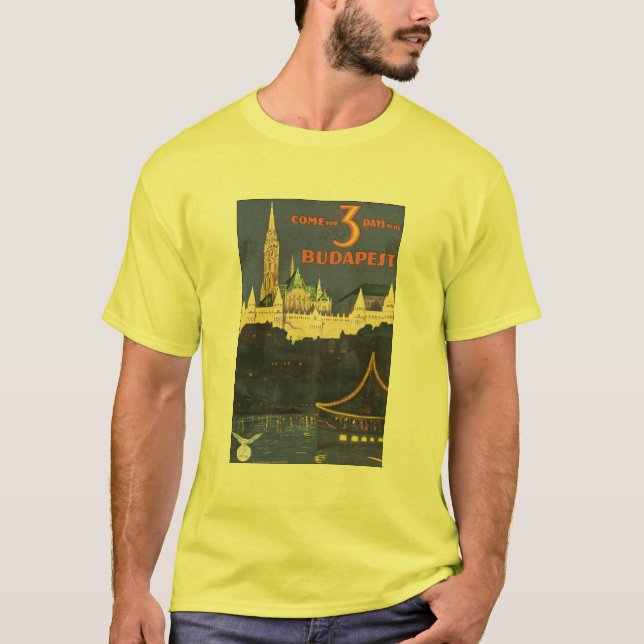 T-shirt Affiche de Budapest (Devant)