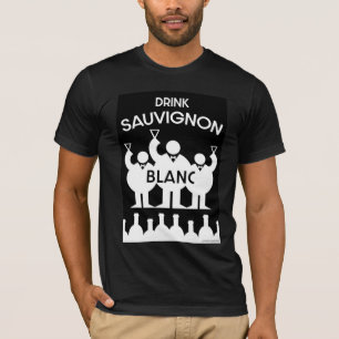 T-shirt Affiche de buveur de vin Sauvignon Blanc