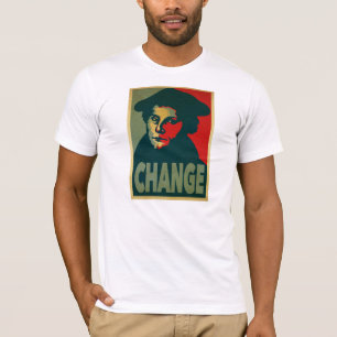 T-shirt Affiche de "changement" de Martin Luther